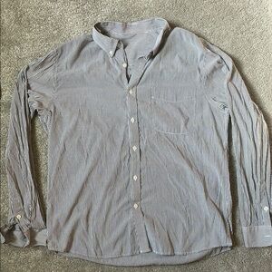 Men’s Striped Casual Button Down
